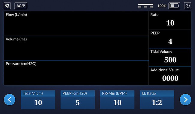 Ventilar simulator - UX design