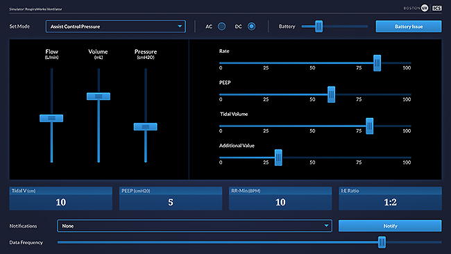 Ventilator simulator - ux design