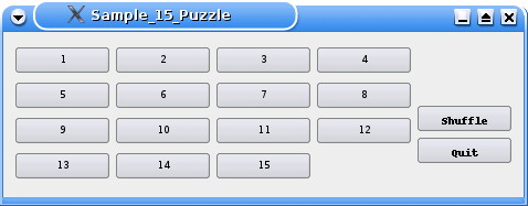 Sample 15 Puzzle