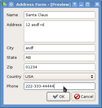 Address Form