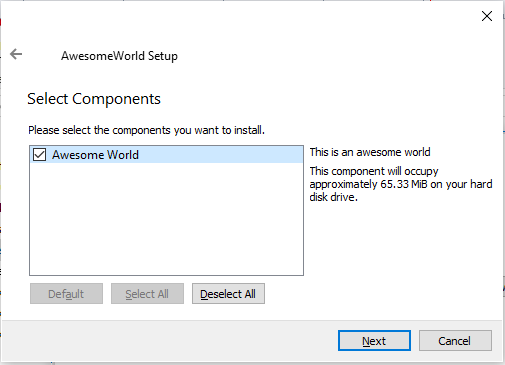 Select component