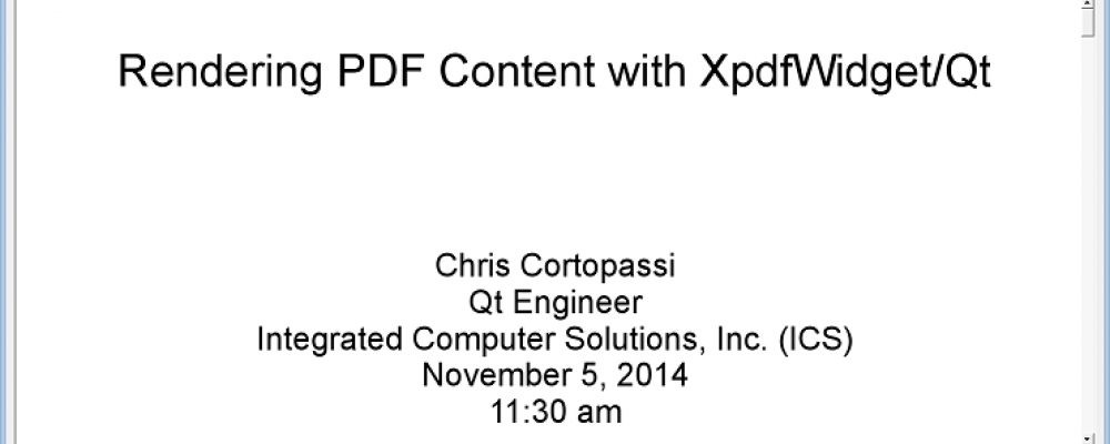 Rendering PDF Content with XpdfWidget