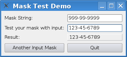 Input Masks