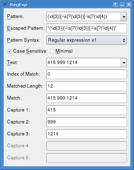 Regular Expression Tester