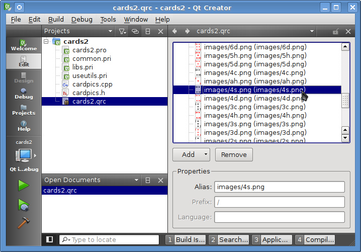 QtCreator Resource Editor