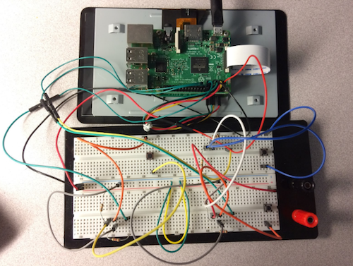 rPi board angled