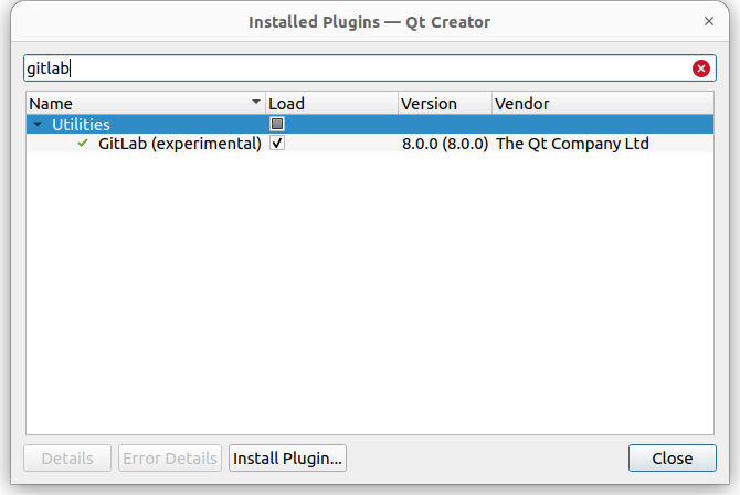 plugins dialog