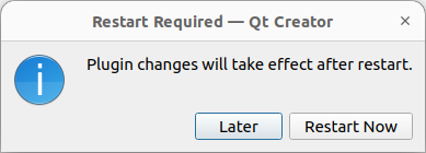 restart dialog