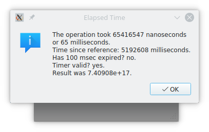 Elapsed timer demo