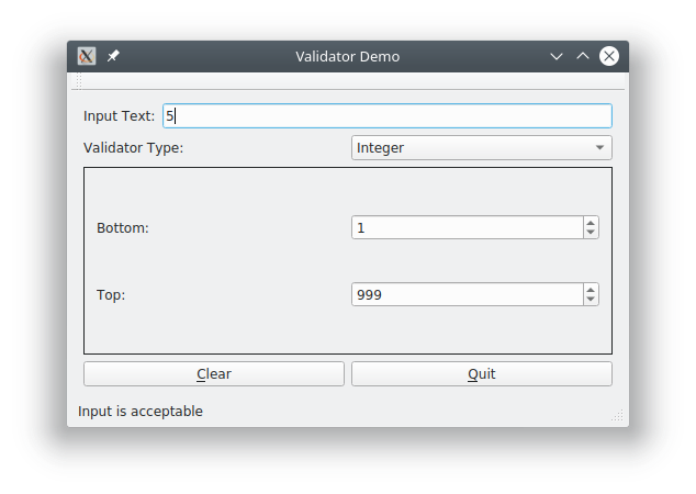 Validator example 1